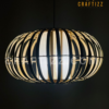 Bamboo Theo Double Layer Hanging Lampshade