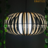 Bamboo Theo Double Layer Hanging Lampshade - Image 2