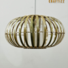 Bamboo Theo Double Layer Hanging Lampshade - Image 3